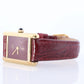 Must de Cartier Tank Red Mystery Dial. Bordeaux ARGENT 925 Small Windup Watch