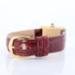 Must de Cartier Tank Red Mystery Dial. Bordeaux ARGENT 925 Small Windup Watch