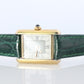 Vintage Must de Cartier Tank Gray 5057001 Dial Watch Vermeil ARGENT Small Tank