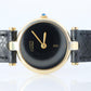 Genuine Cartier Watch. Must de Cartier Vendome Round Argent Vermeil Black Face