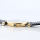 Genuine Cartier Watch. Must de Cartier Vendome Round Argent Vermeil Black Face