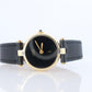 Genuine Cartier Watch. Must de Cartier Vendome Round Argent Vermeil Black Face