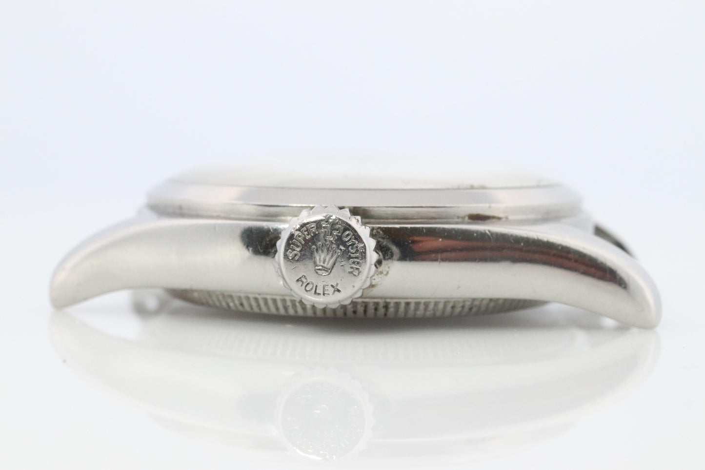 ROLEX Watch. Rolex ref. 6144 1950s Stainless Steel Mens Rolex watch.