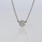 Vintage Tiffany Co Platinum Necklace Elsa Peretti Diamond by the Yard 0.36ct 1P