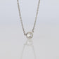 Vintage Tiffany Co Platinum Necklace Elsa Peretti Diamond by the Yard 0.36ct 1P