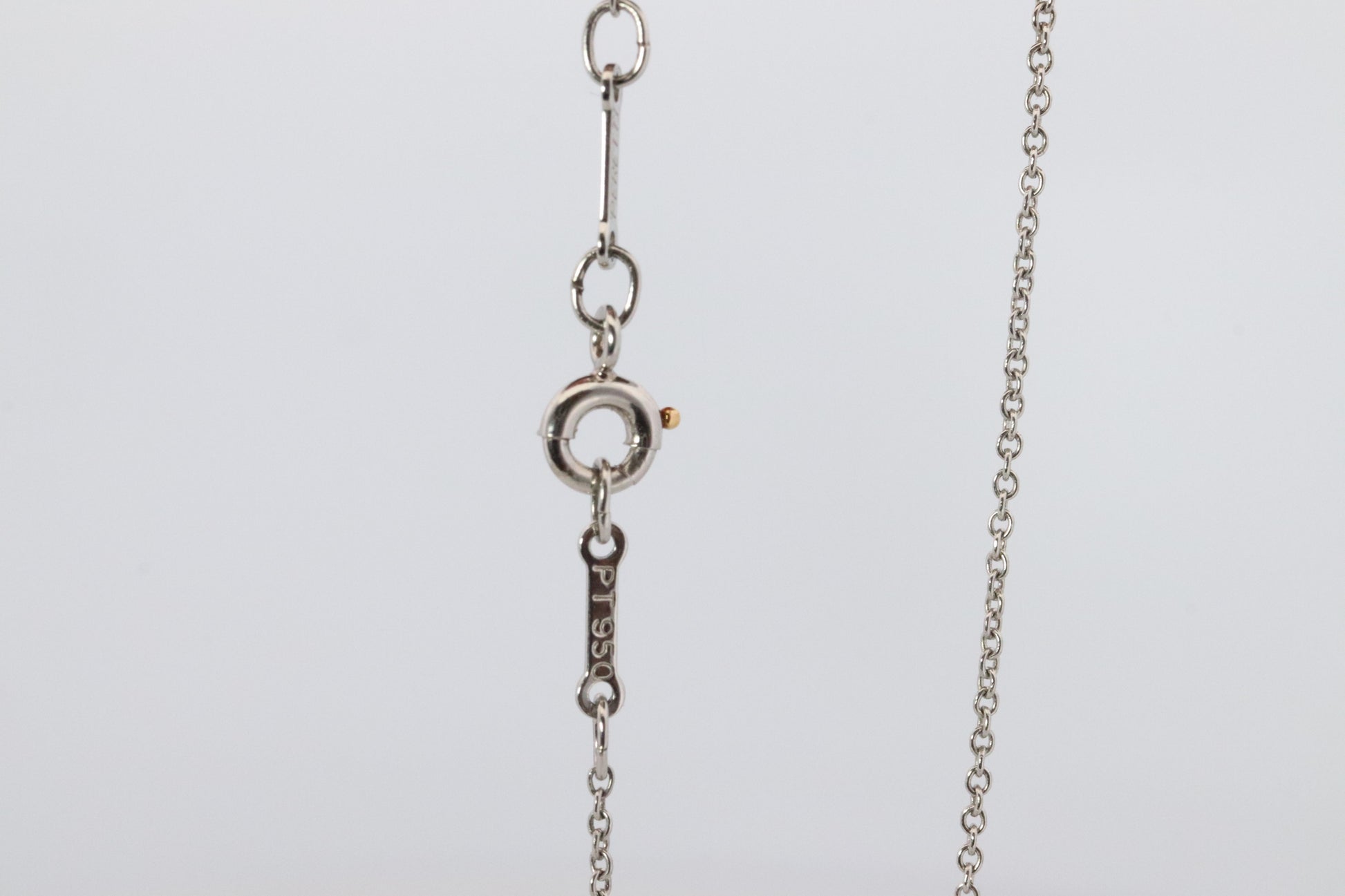Vintage Tiffany Co Platinum Necklace Elsa Peretti Diamond by the Yard 0.36ct 1P