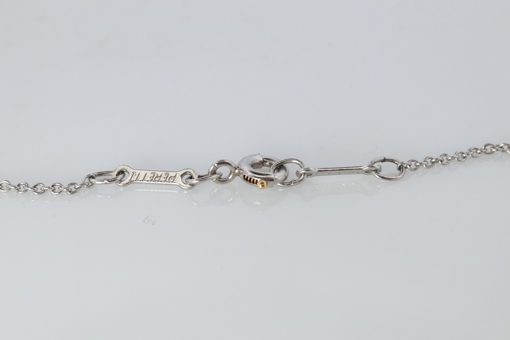 Vintage Tiffany Co Platinum Necklace Elsa Peretti Diamond by the Yard 0.36ct 1P
