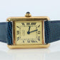 Vintage Must de Cartier Tank 5057001 Dial Watch Vermeil ARGENT Small Tank