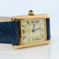 Vintage Must de Cartier Tank 5057001 Dial Watch Vermeil ARGENT Small Tank