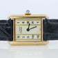 Vintage Must de Cartier Tank Pillar 5057001 Dial Watch Vermeil ARGENT Small Tank