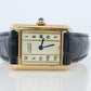 Vintage Must de Cartier Tank Pillar 5057001 Dial Watch Vermeil ARGENT Small Tank