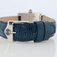 Vintage Must de Cartier Tank Watch. 925 Vermeil ARGENT 6057002 White Blue Dial