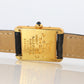 Vintage Must de Cartier Tank Black Dial Watch Vermeil ARGENT Small Manual Tank