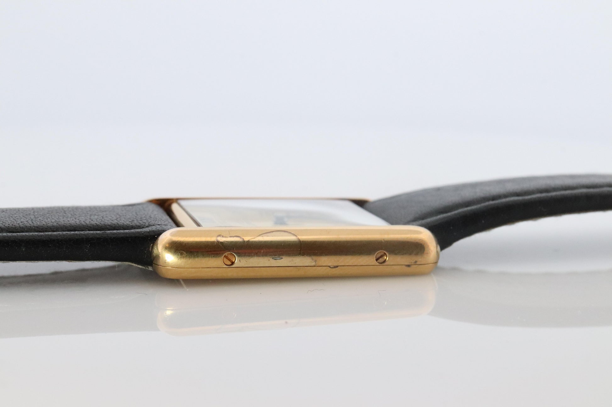 Vintage Must de Cartier 590005 Tank Watch. 925 Vermeil ARGENT Quartz Tank.