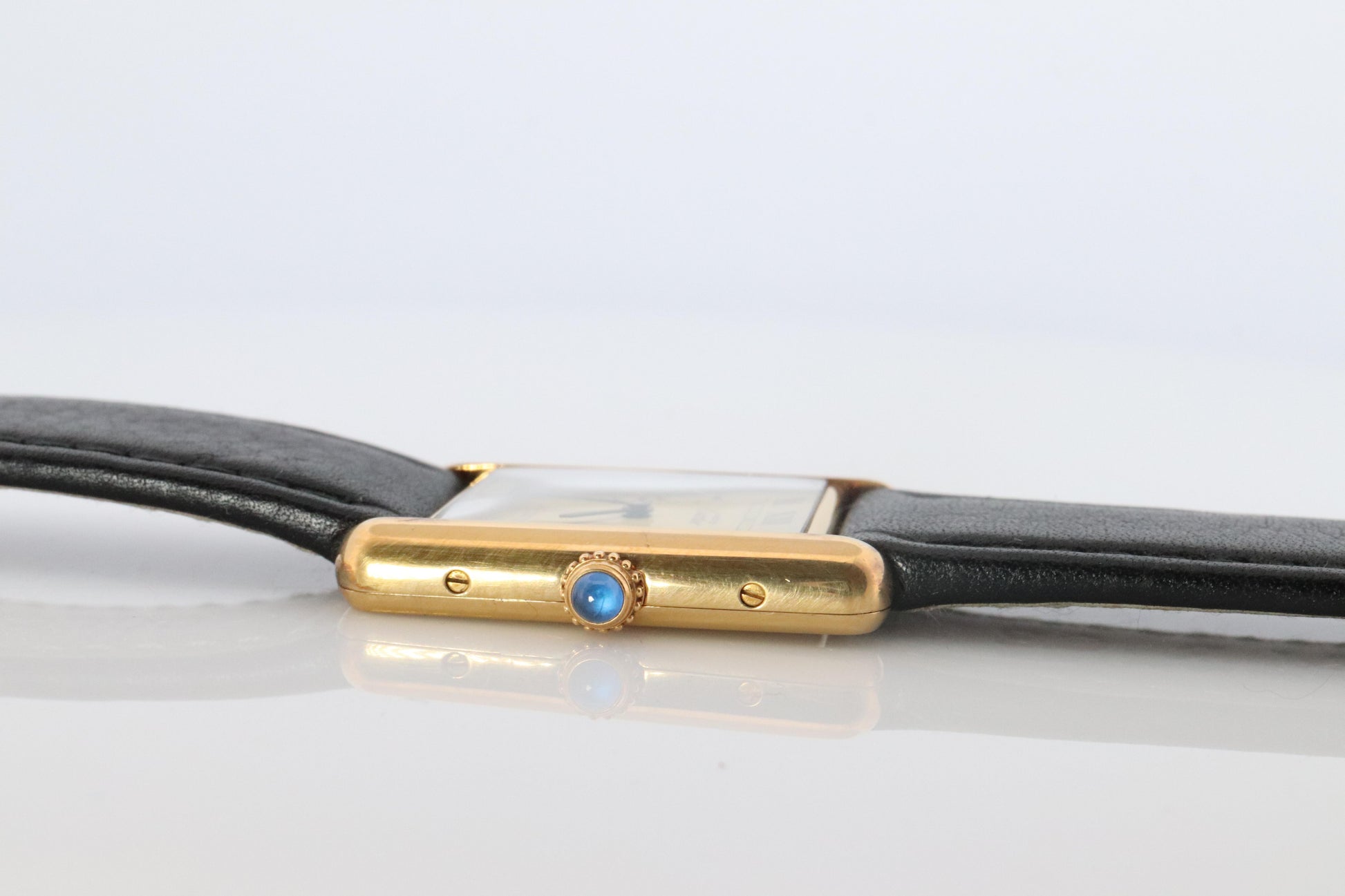 Vintage Must de Cartier 590005 Tank Watch. 925 Vermeil ARGENT Quartz Tank.