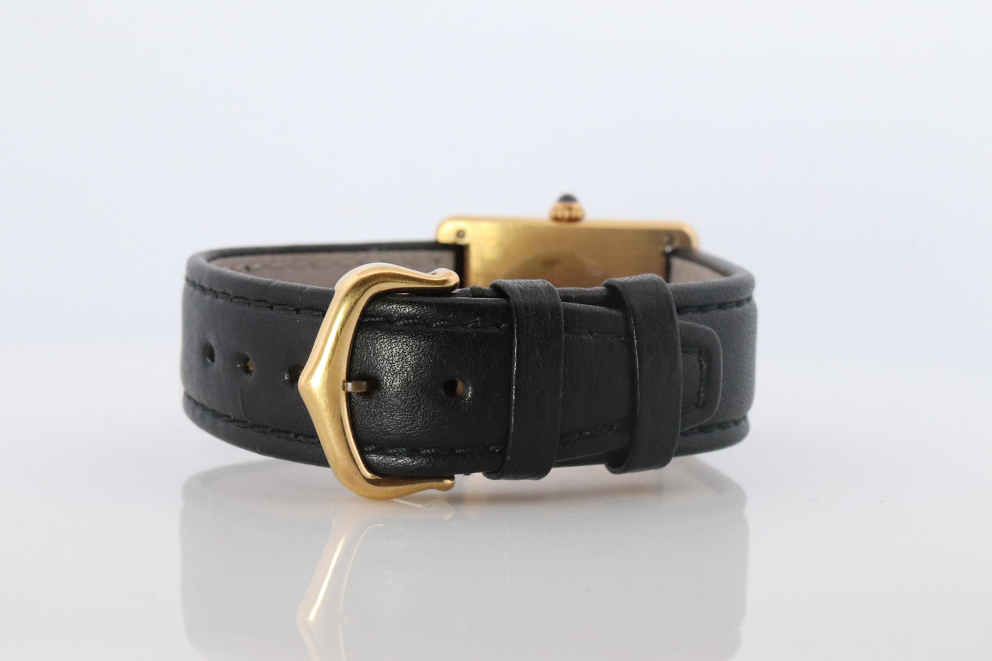 Vintage Must de Cartier 590005 Tank Watch. 925 Vermeil ARGENT Quartz Tank.