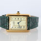 Vintage Must de Cartier Tank Pillar 5057001 Dial Watch Vermeil ARGENT Small Tank