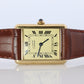Vintage Must de Cartier 590005 Tank Watch. 925 Vermeil ARGENT Quartz Tank.