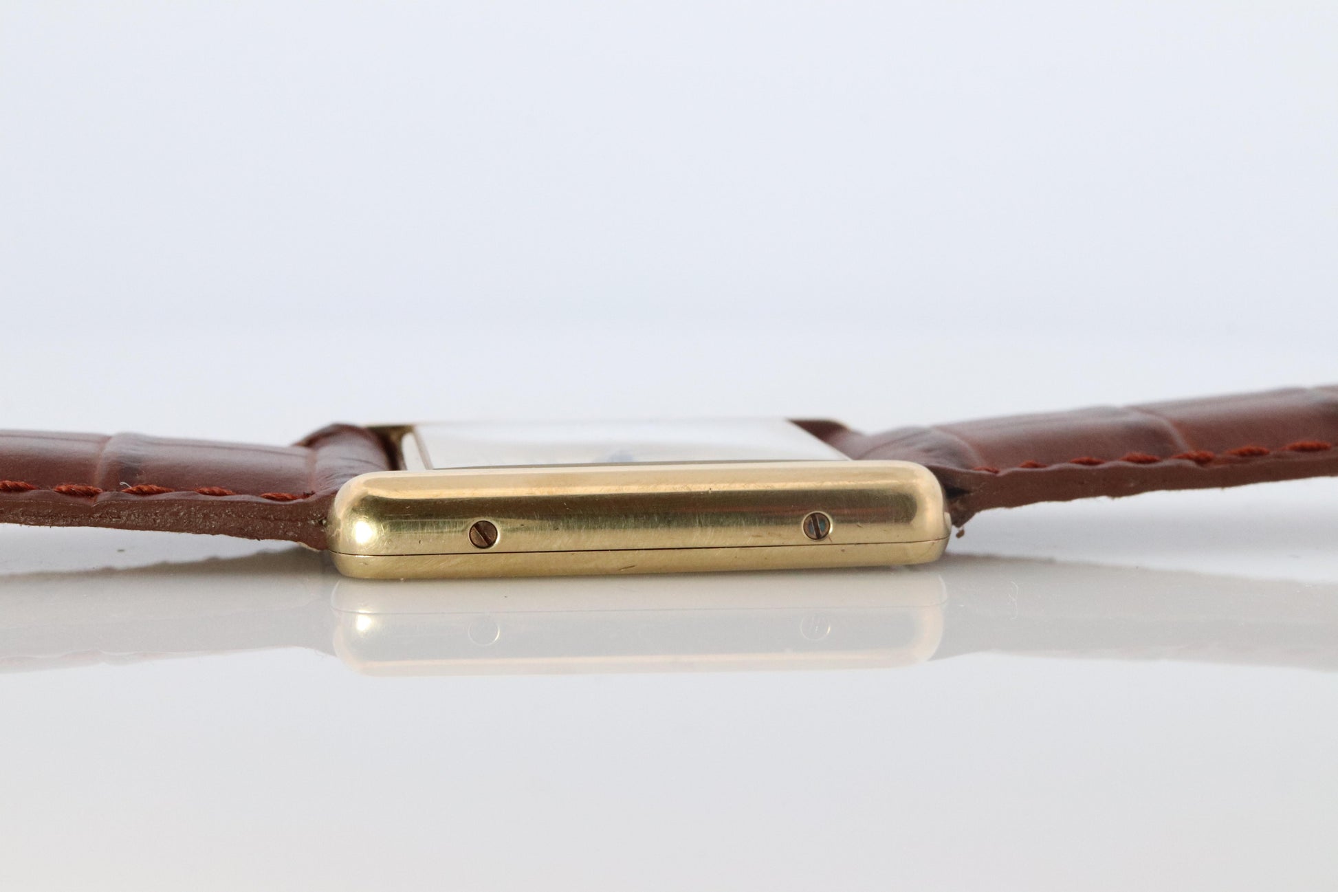 Vintage Must de Cartier 590005 Tank Watch. 925 Vermeil ARGENT Quartz Tank.