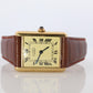 Vintage Must de Cartier 590005 Tank Watch. 925 Vermeil ARGENT Quartz Tank.
