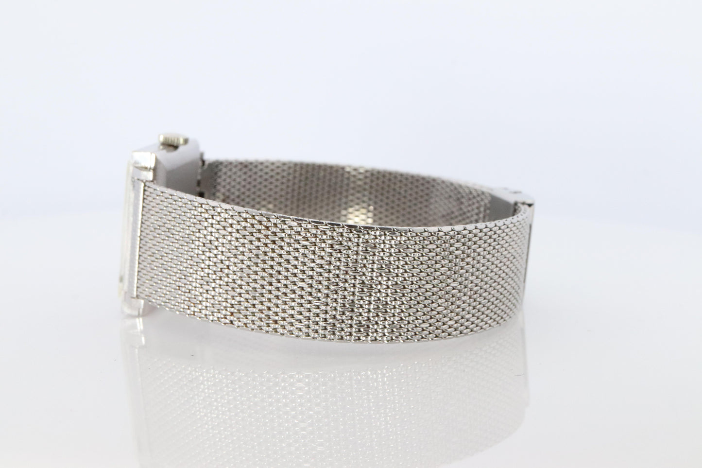 18k Tiffany and Co Watch. Tiffany Mens Dress White Gold Wristwatch