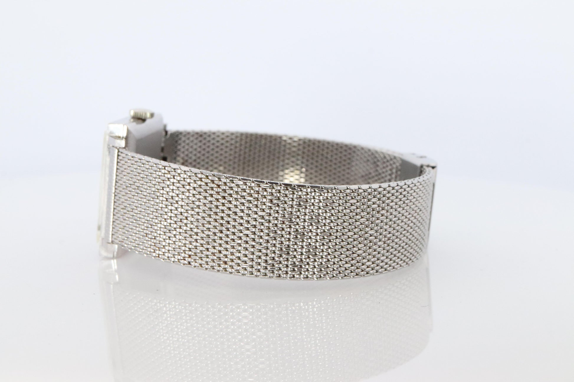 18k Tiffany and Co Watch. Tiffany Mens Dress White Gold Wristwatch