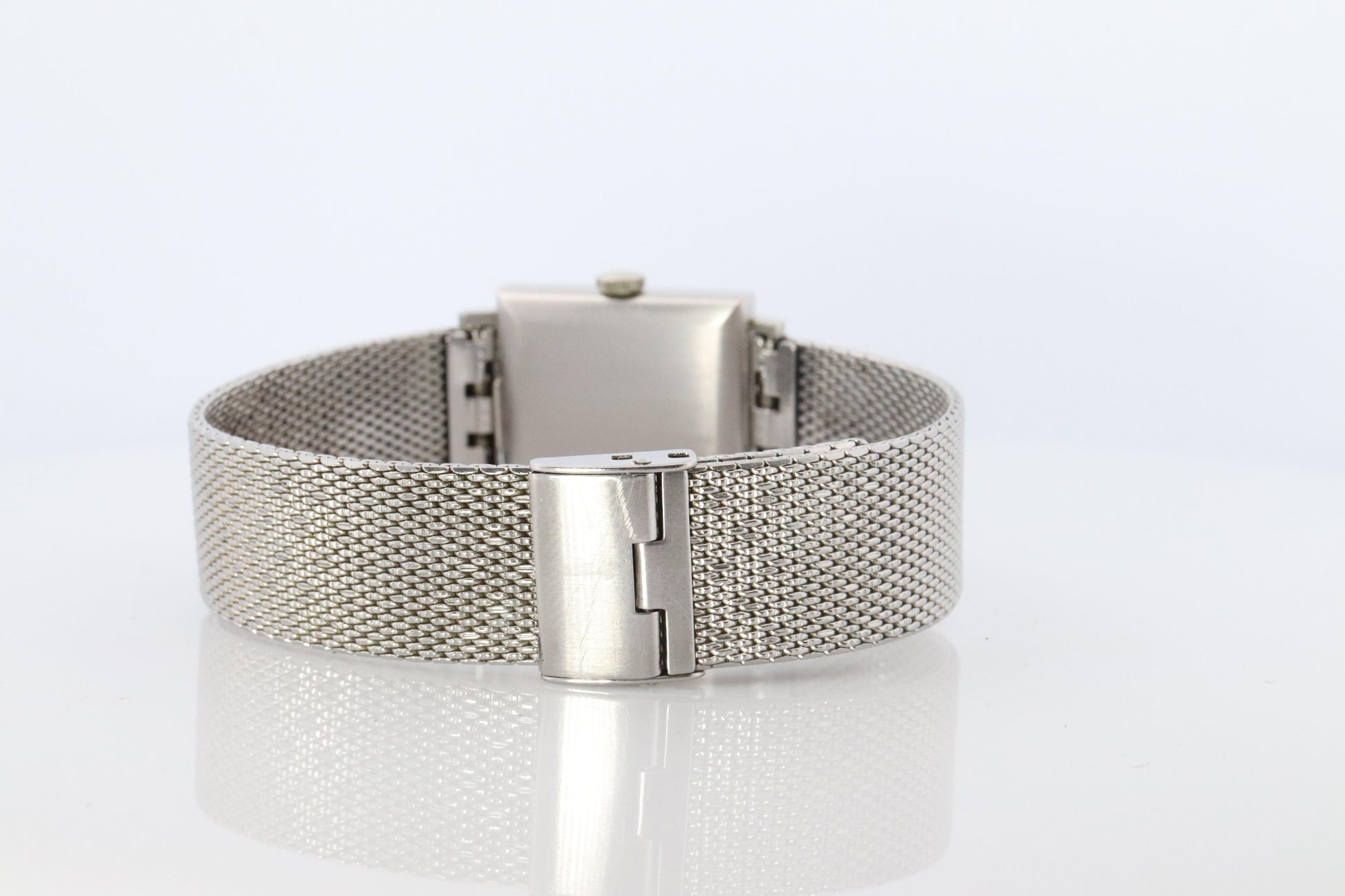 18k Tiffany and Co Watch. Tiffany Mens Dress White Gold Wristwatch