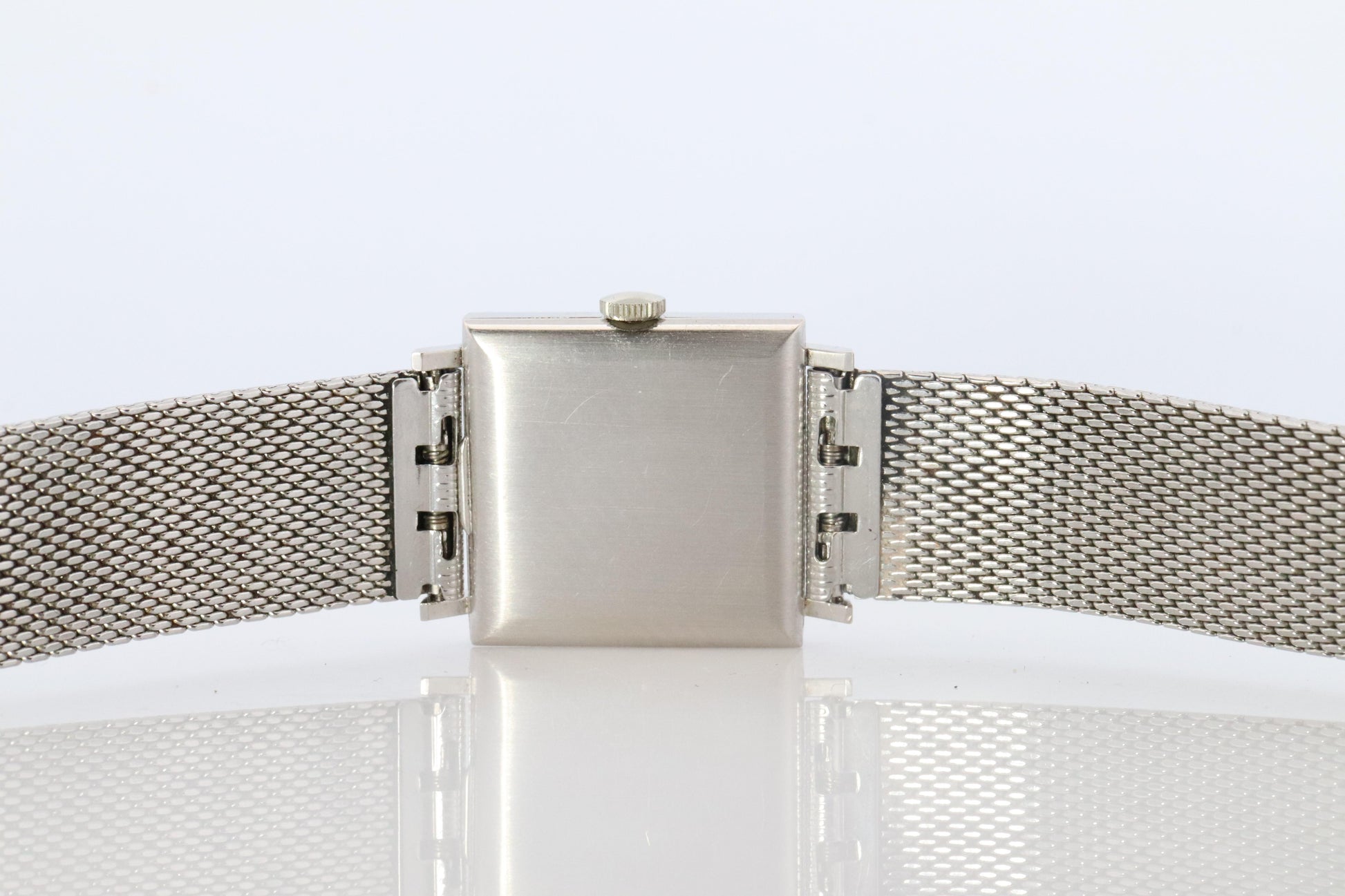 18k Tiffany and Co Watch. Tiffany Mens Dress White Gold Wristwatch