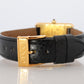 Vintage Must de Cartier Tank 366001 Dial Watch Vermeil ARGENT Small Tank
