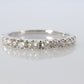 18k Diamond eternity band. 18k White Gold 0.5ctw half anniversary Ring.