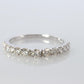18k Diamond eternity band. 18k White Gold 0.5ctw half anniversary Ring.
