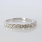 18k Diamond eternity band. 18k White Gold 0.5ctw half anniversary Ring.