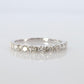 18k Diamond eternity band. 18k White Gold 0.5ctw half anniversary Ring.