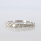 18k Diamond eternity band. 18k White Gold 0.5ctw half anniversary Ring.