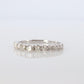 18k Diamond eternity band. 18k White Gold 0.5ctw half anniversary Ring.