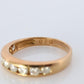 18k Diamond eternity band. 18k Yellow Gold Half Anniversary Infinity Ring