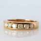18k Diamond eternity band. 18k Yellow Gold Half Anniversary Infinity Ring