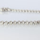 Platinum Diamond Tennis Bracelet. PT850 round diamond Tennis bracelet. 1CTW