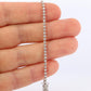 Platinum Diamond Tennis Bracelet. PT850 round diamond Tennis bracelet. 1CTW