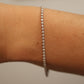 Platinum Diamond Tennis Bracelet. PT850 round diamond Tennis bracelet. 1CTW