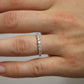 18k Diamond eternity band. 18k White Gold 0.5ctw half anniversary Ring.