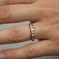 18k Diamond eternity band. 18k Yellow Gold Half Anniversary Infinity Ring