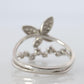 Platinum Butterfly ring. Pt900 Fun Diamond Dainty cluster band.