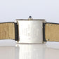 Vintage Must de Cartier Tank Watch. 925 Sterling 690006 White Blue Dial Tank