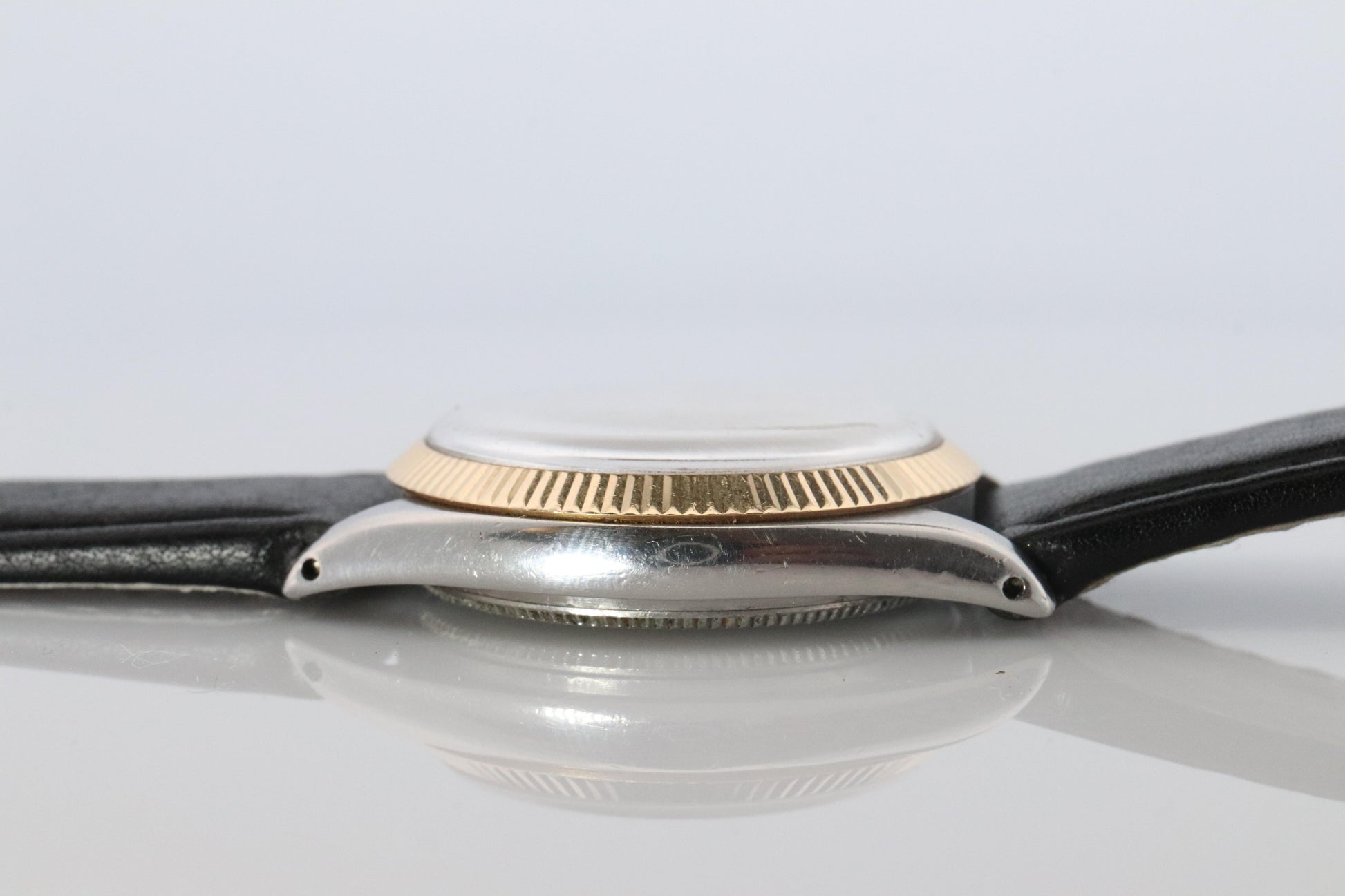 ROLEX Watch. Rolex ref. 6430 1950s Stainless Steel Multi tone Mens Rolex watch.