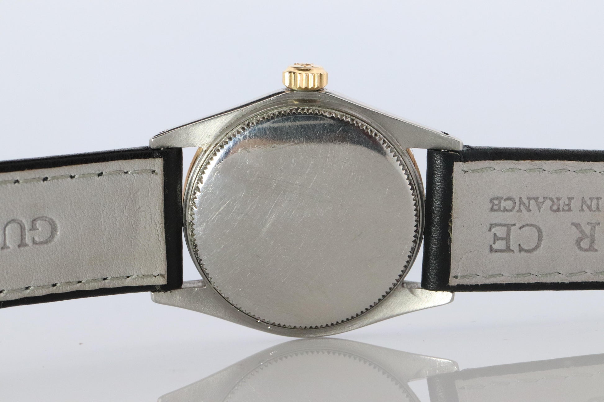 ROLEX Watch. Rolex ref. 6430 1950s Stainless Steel Multi tone Mens Rolex watch.