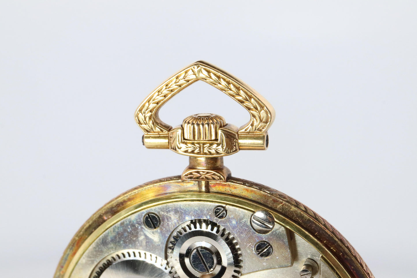 18k Golay Fils & Stahl Pocket Watch. Antique 750 YG Golay Ornate 43mm