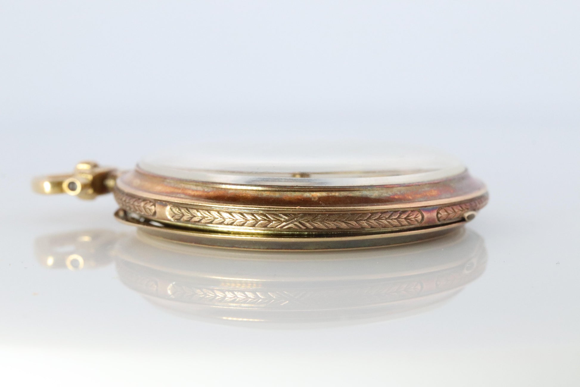 18k Golay Fils & Stahl Pocket Watch. Antique 750 YG Golay Ornate 43mm