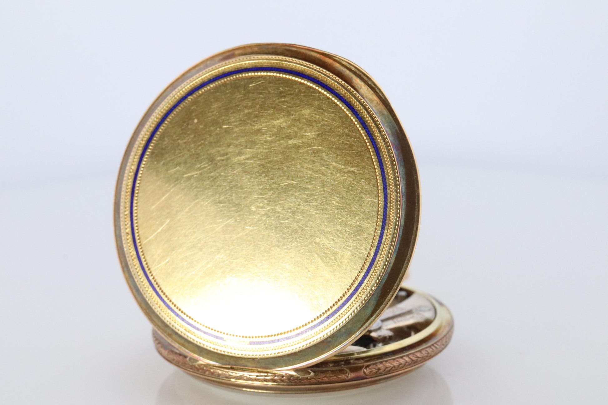 18k Golay Fils & Stahl Pocket Watch. Antique 750 YG Golay Ornate 43mm