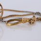 18k YG Pocket watch Chain. Antique Pocket Watch Curb chain.